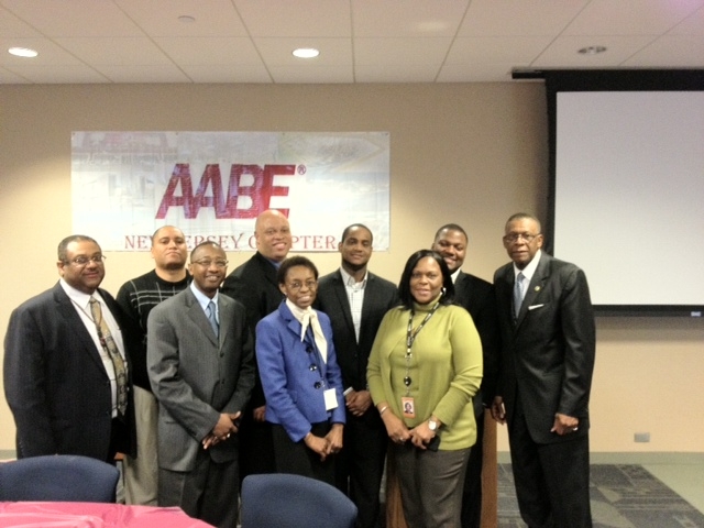 The AABE NJ Chapter with NY Chapter Bill Suggs and AABE National President Arnetta McCrae (NSBE Students were also in attendance)